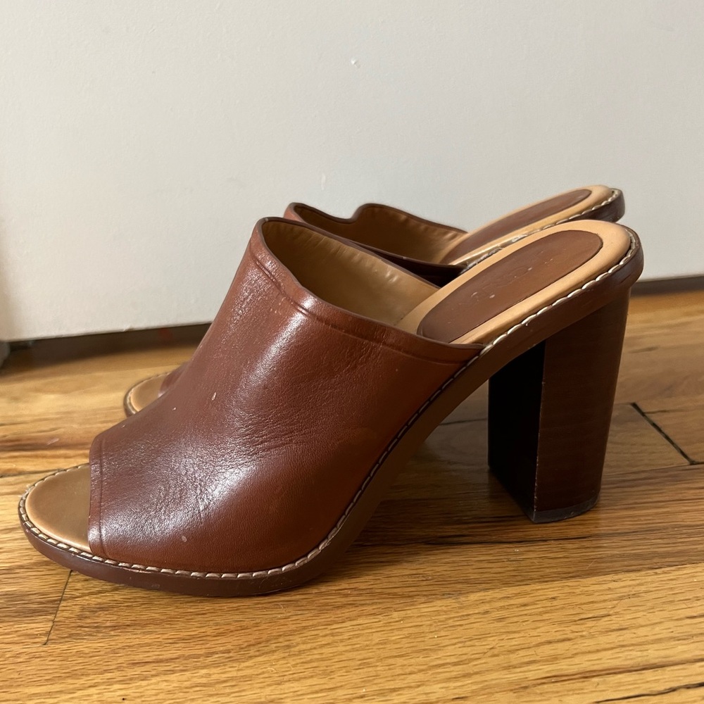 Jcrew leather mules